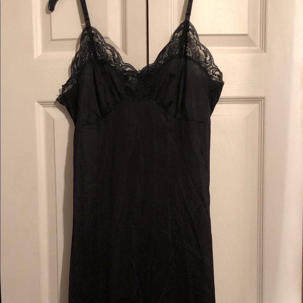 Vintage Impulse Full Slip Black Antron Nylon 40.